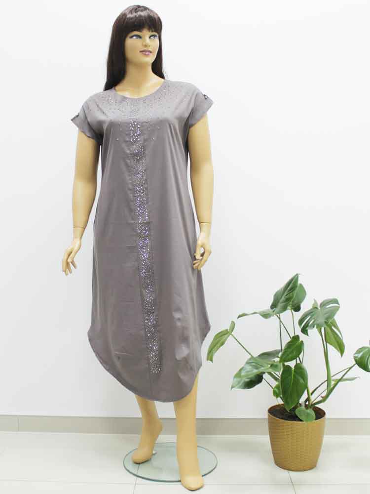 Платье из хлопка с добавлением эластана большого размера. Магазин «Пышная Дама», Луганск.