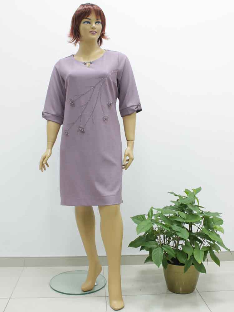 Платье стрейчевое с аппликацией большого размера. Магазин «Пышная Дама», Луганск.