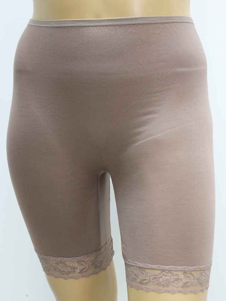 Трусы женские удлиненные (панталоны) трикотажные из вискозы с кружевной отделкой большого размера. Магазин «Пышная Дама», Луганск.