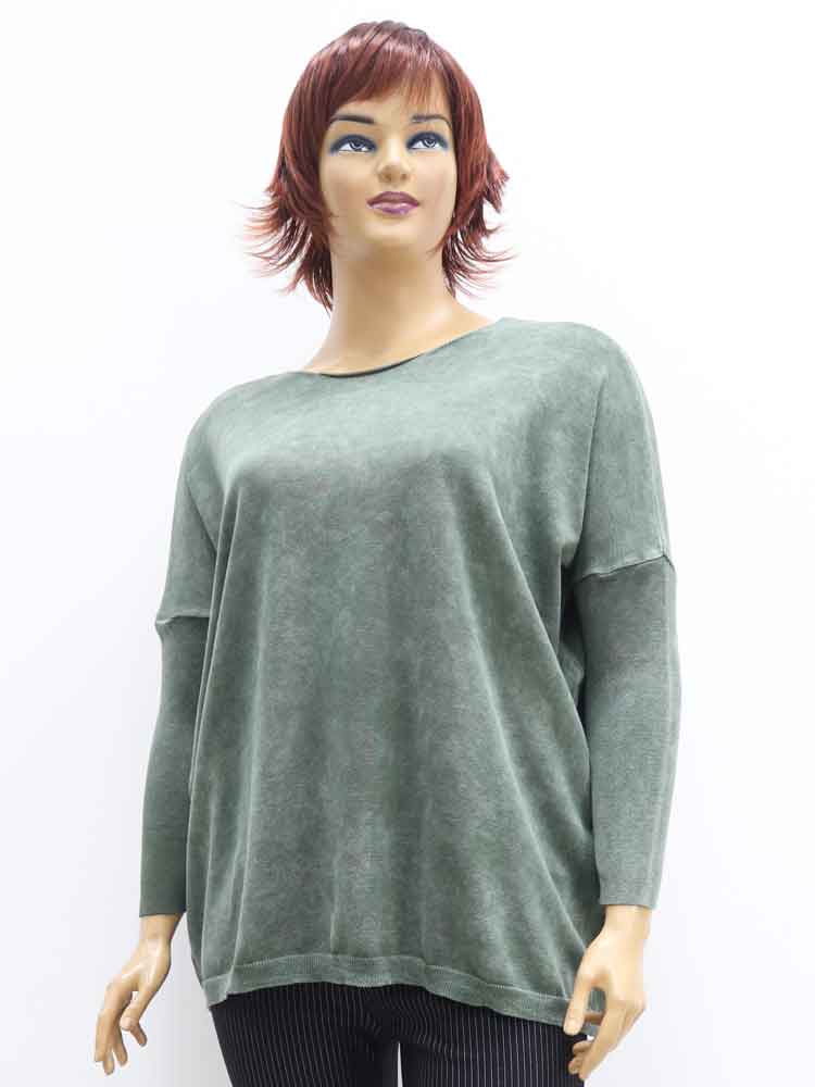 Блуза женская из вареного хлопка большого размера, 2021. Магазин «Пышная Дама», Луганск.